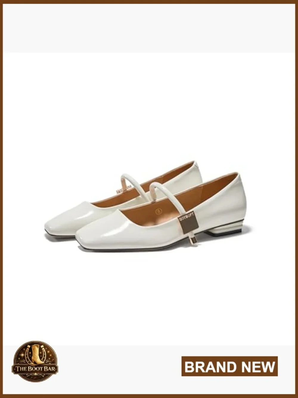 Mary Jane Flats Square Toe Ballet Slip On Comfortable Dress Shoes - Picture 4 of 7